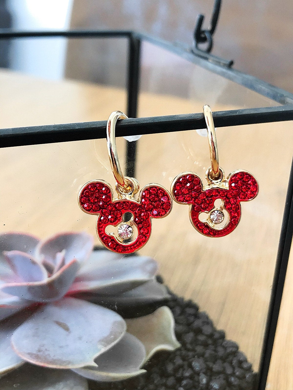 Minnie mouse dangle on sale earrings